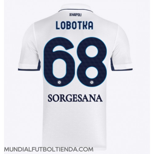 Camiseta SSC Napoli Stanislav Lobotka #68 Segunda Equipación Replica 2024-25 mangas cortas